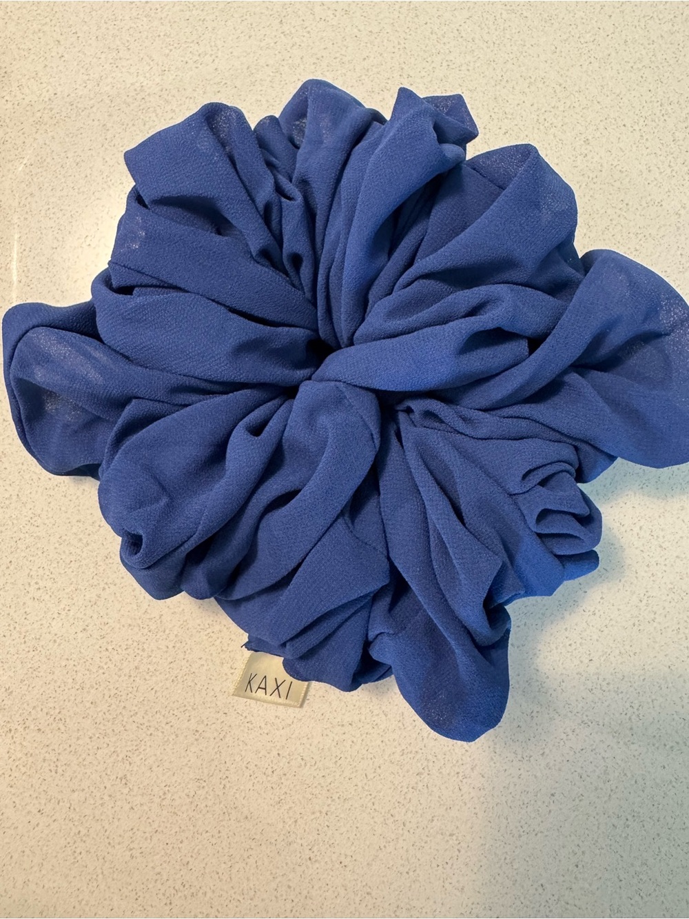 Free People Jumbo Blue Hair Scrunchie